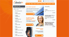 Desktop Screenshot of absolutin.cz