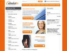 Tablet Screenshot of absolutin.cz